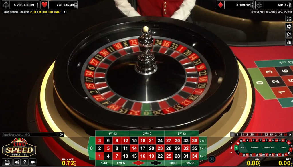 Live Speed roulette Amusnet