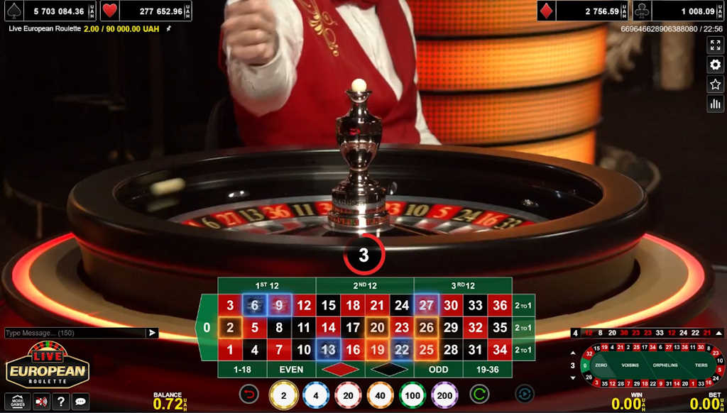 Live European roulette Amusnet